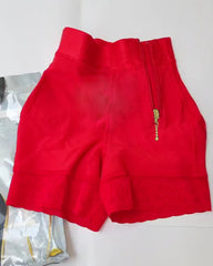 High Waist Side Zipper Butter Lifter Faja Shorts
