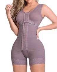 High Compression Shapewear With Hook And Eye Front Closure shaper Adjustable Bra Slimming Bodysuit