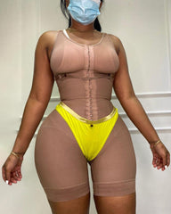Tummy Control Fajas Adjustable Hook And Eye Front Closure Women Shapewear Post Liposuction
