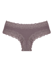 Sexy mid-rise ribbed cotton briefs