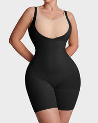 U-Neck No-Cup Mid-Thigh Shapewear