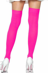 Pink Nylon Thigh Highs