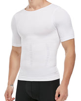 Men's Short-Sleeved Tummy Control Bottoming Body-Shaping Garment