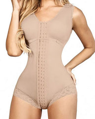 Shapewear for Women Hook and Eye Closure Breast Support Tummy Control Triangle Bodysuit Bodyshaper