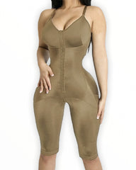 Women's Compression Garments Front Closure Hook-eye Butt Lifter Sheapwear With Flatten Abdomen Mid-Leg