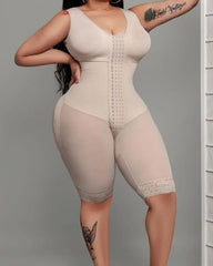 Compression Garment Tummy Control Fajas Adjustable Hook And Eye Front Closure Women Shapewear Post Liposuction