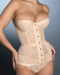 Sexy Hollowed-Out Waist Corset Fishbone Bustier Shapewear