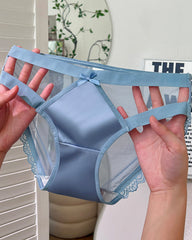 Sexy Hollow Satin Panties