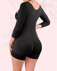 High Comression Tummy Control Shapewear Slimming Fajas Lace Body Shaper