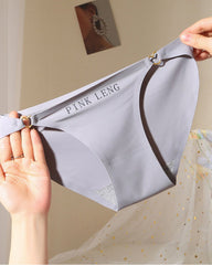 Sexy Hollow Ring Buckle Heart Seamless Ice Silk Underwear