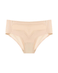 Mid-Waist Ice Silk Naked Invisible Underwear