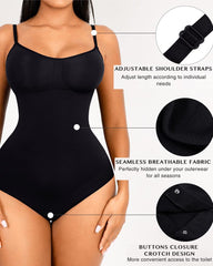 Bridal Seamless Shapewear Bodysuit | No-Roll Tummy Control | Curvy-Faja