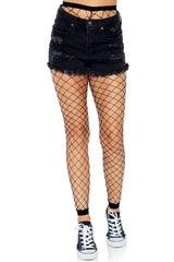 Black Footloose Fence Net Tights