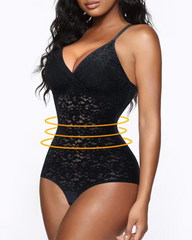 Lace V-Neck Shaping Bodysuit