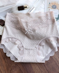 Lyocell Lace High-Waisted Antibacterial Panties