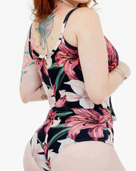 Printed Bow Double Layer Body Shaper
