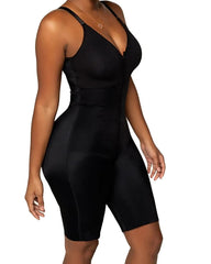 Post Surgery Compression Bodysuit With Built-in Bra Faja Shapewear For Women With Zip Front