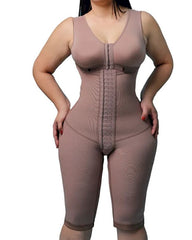 Women's Compression Shapewear Knee-length Girdle With Bra Slimming Bodysuit