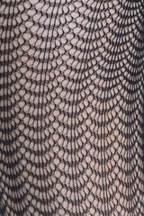 Black Mermaid Scales Mesh Fashion Designed Fishnet Pantyhose