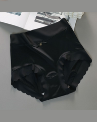 Seamless Mid-Waist High-Stretch Ice Silk Skin-Friendly Underwear