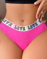 5 Colors Pure Cotton Crotch Letter Stretch Briefs