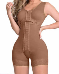 High Compression Shapewear With Hook And Eye Front Closure shaper Adjustable Bra Slimming Bodysuit