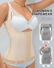 Hook-And-Eye Tummy Control Shapewear Tank