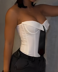 Bandeau Tie Slimming Corset Top