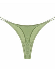 Female Breathable Double Strapes One-piece Thong