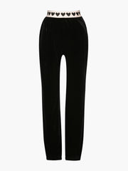 Casual Elastic Waist Athleisure Ankle Length Velvet Joggers Pants