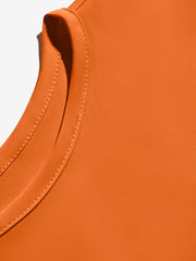 Notch Neck Cold Shoulder Solid Color Blouse