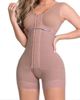 High Compression Shapewear With Hook And Eye Front Closure shaper Adjustable Bra Slimming Bodysuit