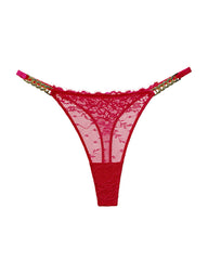 Sexy Rhinestone Metal Chain Women's Thong