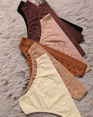 Sexy Simple Printed Cotton Crotch Briefs