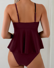 Metal Decor 2 Piece Spaghetti Strap Beach Bikini Set