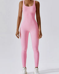 Slim-Fit Stretch Jumpsuit With Seamless Tummy Tuck