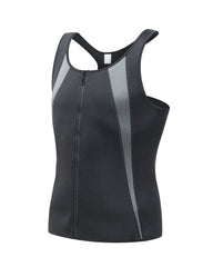 Mens Hot Shaper Tank Top Sweat Sauna Suit Waist Trainer Slimming Tummy Control Workout Exercise Vest for Weight Loss