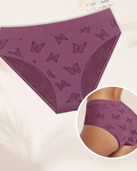 Butterfly Jacquard Breathable Seamless Tummy Control Butt Lifter Underwear