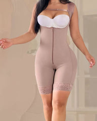 Firm Compression Tummy Control Zipper Faja
