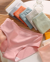 Candy Solid Color Cotton Briefs