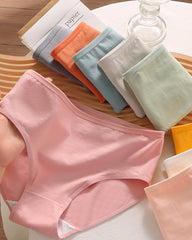 Candy Solid Color Cotton Briefs