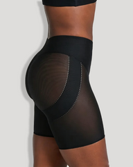 High Waist Mesh Butt Lifter Compression Shaper Shorts