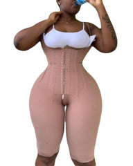 Free Bust Knee Length Compression Garment With Thin Straps Eye n Hook