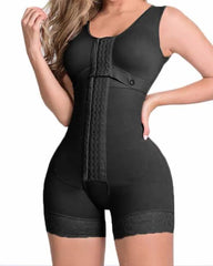High Compression Shapewear With Hook And Eye Front Closure shaper Adjustable Bra Slimming Bodysuit