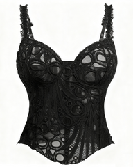 Irregular Lace Shaping Fishbone Corset