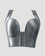 Smooth Seamless Front Hook Push Up Shaping Bra, Side Fat Coverage Adjustable Bra