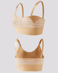 Adjustable Shoulder Straps Seamless Double-Layer Soft Support Nursing Bra