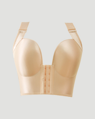 Smooth Seamless Front Hook Push Up Shaping Bra, Side Fat Coverage Adjustable Bra
