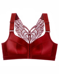 Front-Fastening Wire-Free Push-Up Anti-Sagging Butterfly Back Bra