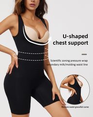 Plus Size Low-Cut Tummy Control And Hip Lifting Bodysuit